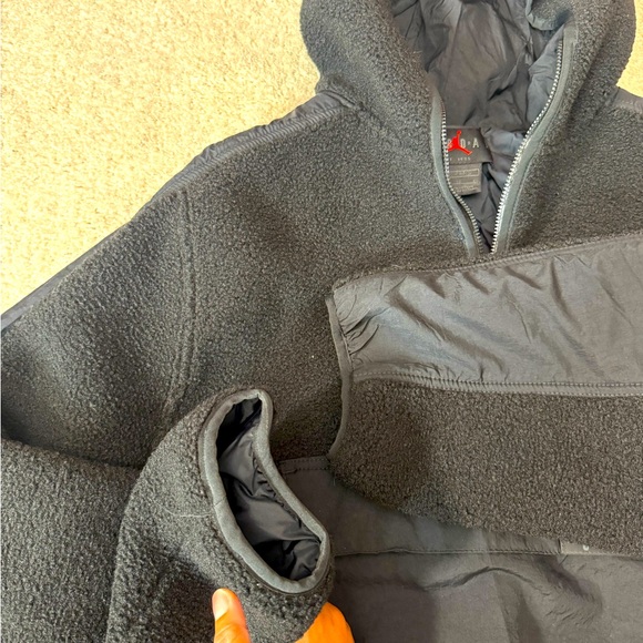 Jordan Cosy Girl Women's Sherpa Polar Fleece Hoodie, Black XL - Picture 5 of 5